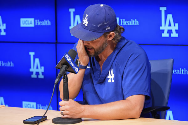 ▲道奇克蕭19日宣布退休。（圖／達志影像／美聯社）