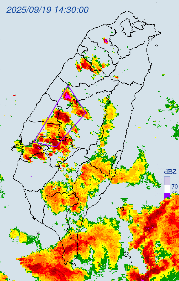 ▲▼大雷雨即時訊息 。（圖／氣象署提供）