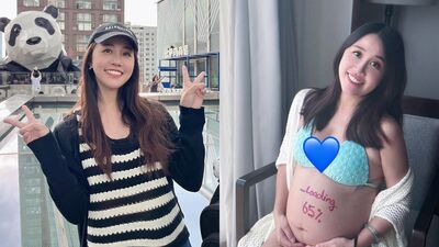 亞亞挺孕肚解放比基尼 「豐滿上圍藏不住」被拍渾圓凸肚