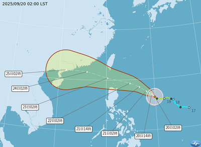 樺加沙恐「強颱之姿」接近台灣！　4縣市侵襲機率逾5成