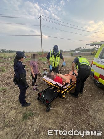 ▲▼   【布袋警協助跌倒婦人 迅速送醫展現暖警精神】  。（圖／布袋分局提供）