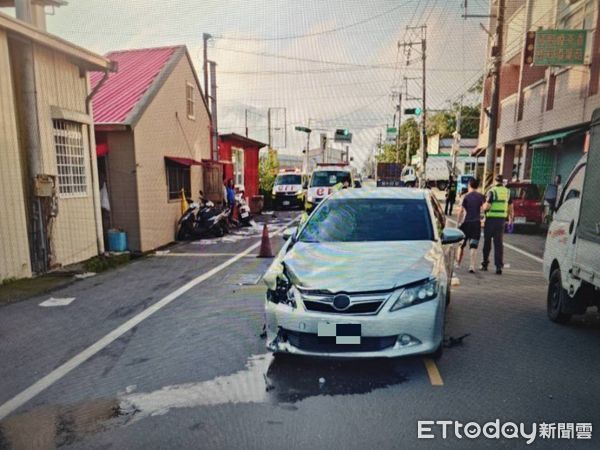 南投埔里車禍。（圖／記者高堂堯翻攝）