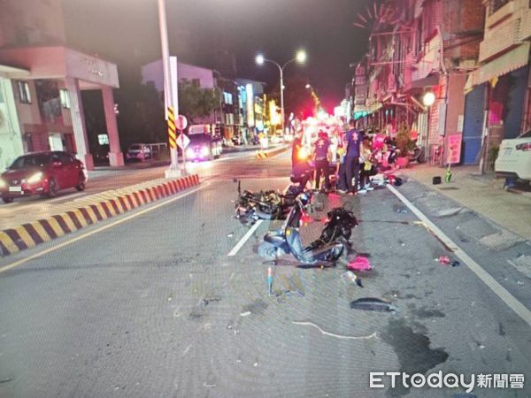 南投埔里車禍。（圖／記者高堂堯翻攝）