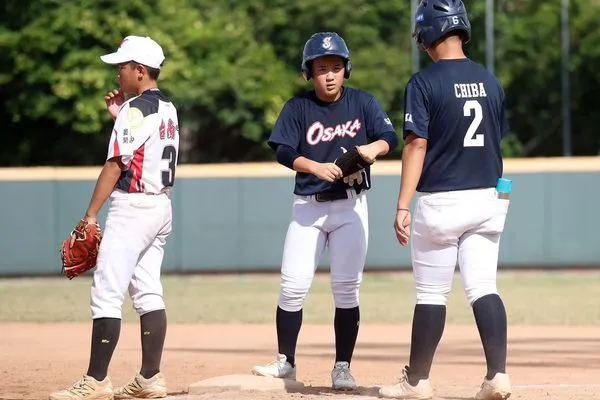 ▲千葉遙真轟關鍵兩分砲！大阪7比6驚險退明德　賽後盛讚台灣小球員友善。（圖／桃園市桃園盃全國四級棒球錦標賽提供）