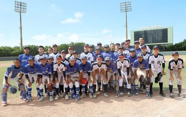 ▲桃園盃驚險戰！李載昇夯超遠轟又建功　韓國培林7比5力壓光明國中。（圖／桃園市桃園盃全國四級棒球錦標賽提供，下同）