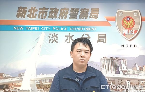 ▲淡水分局偵查隊副隊長薛惟仁表示，警員安撫情緒造成誤會。（圖／記者陸運陞翻攝）