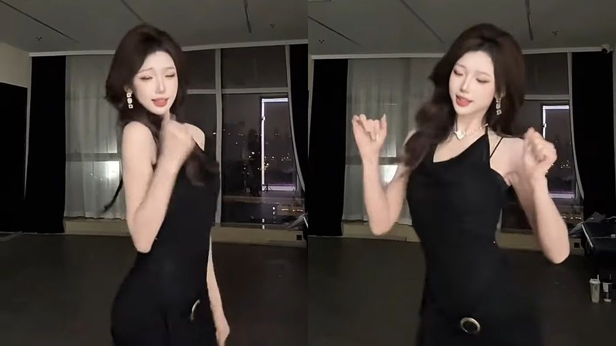 ▲楓葉跳三振舞。（圖／翻攝自Instagram／sk.moonlake217）