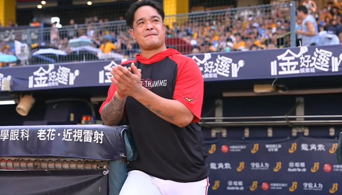 ▲▼中信兄弟隊特別為已退役的「大師兄」林智勝舉辦祝福儀式。（圖／翻攝自YouTube／CTBC Brothers 中信兄弟官方頻道）