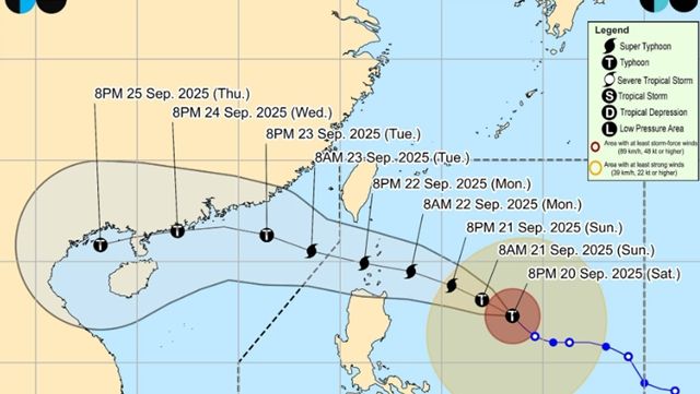 ▲▼樺加沙今天恐成「超級颱風」　菲律賓預測一路向西炸雨。（圖／翻攝PAGASA）