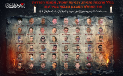 哈瑪斯PO圖警告「47名人質恐消失」　以色列數萬人上街籲停火