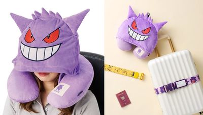 《寶可夢》旅遊系列！耿鬼頸枕戴上一秒變身睡覺　還有護照套