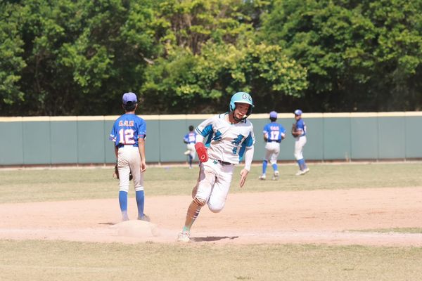 ▲林展亦開轟全場海灌6打點　忠孝國中12比6擊退三民國中。（圖／桃園市桃園盃全國四級棒球錦標賽提供）