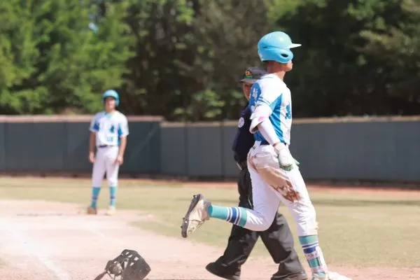 ▲林展亦開轟全場海灌6打點　忠孝國中12比6擊退三民國中。（圖／桃園市桃園盃全國四級棒球錦標賽提供）