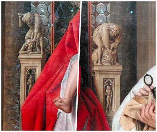 ▲▼布魯日代表博物館「格羅寧格博物館」重點館藏介紹、參觀資訊說明。（圖／部落客Leo提供）