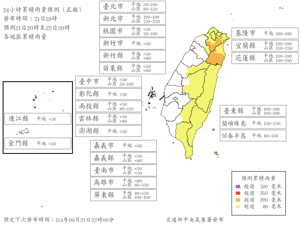 ▲▼風雨預測。（圖／氣象署提供）