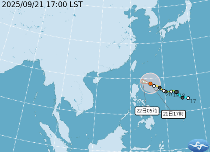 ▲▼樺加沙颱風。（圖／中央氣象署）