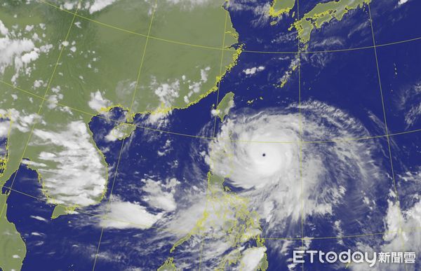 ▲樺加沙颱風。（圖／氣象署提供）