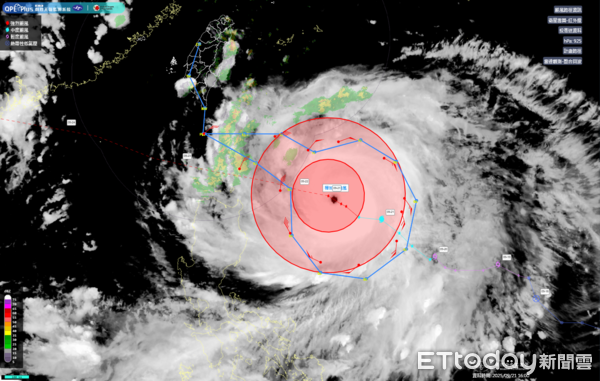 ▲▼樺加沙風王登基　氣象署13000公尺「投落飛機」追風觀測。（圖／中央氣象署）