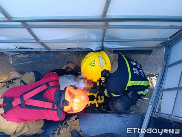 ▲東港鎮187縣道交通事故。（圖／記者陳崑福翻攝）