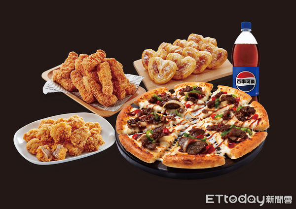 ▲▼「達美樂X胡同燒肉」推出中秋限定「秘醬嫩牛燒肉披薩」。（圖／業者提供）