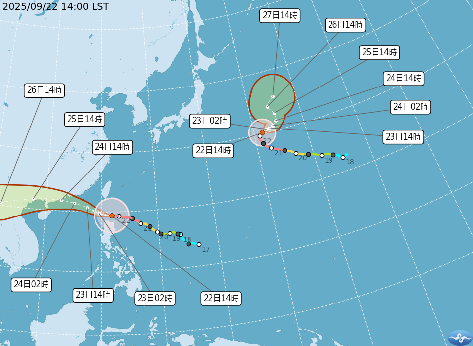 ▲樺加沙未來走向。（圖／氣象局提供）