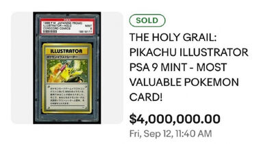 10年飆漲80倍 這張「寶可夢卡牌」拍出1.2億