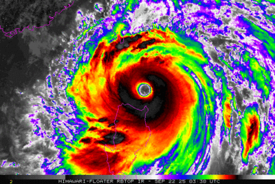 樺加沙重整再飆風!最近台一條紫轟雨 花蓮「超大豪雨」警戒