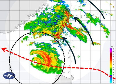 角隅流！　樺加沙「大台北颳8-10級強陣風」