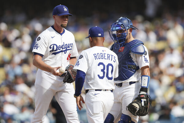 ▲▼道奇後援投手崔南再次砸鍋，9月狀態不佳。（圖／達志影像／美聯社）