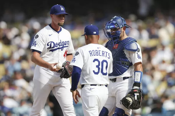 ▲▼道奇後援投手崔南再次砸鍋，9月狀態不佳。（圖／達志影像／美聯社）