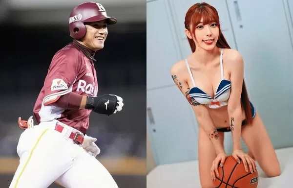職棒樂天桃猿球星林政華今年因場上表現佳而人氣大增，獲得許多球迷的肯定與關注。（樂天桃猿隊提供）／職籃臺北台新戰神啦啦隊員谷恬欣（甜心），擁有亮麗外形，經常在社群網站曬出辣照。（翻攝自甜心IG）
