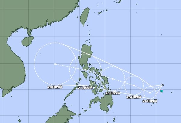 ▲▼又有熱帶低壓生成，可能增強為「博羅依」颱風。（圖／翻攝日本氣象廳）