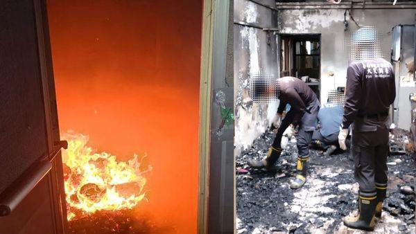 一名消防員分享行動電源於沙發自燃案例，屋內財物損失超過70萬元。（翻攝自Threads@hyacinth.5168）