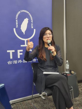 ▲鄭麗文22日出席「台灣外國記者會」座談會。（圖／翻攝自Facebook／鄭麗文）