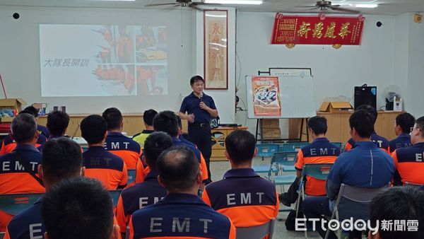 ▲台南市消防局五大隊舉辦救護複訓，規模達200人，聚焦新生兒急救。（記者林東良翻攝，下同）