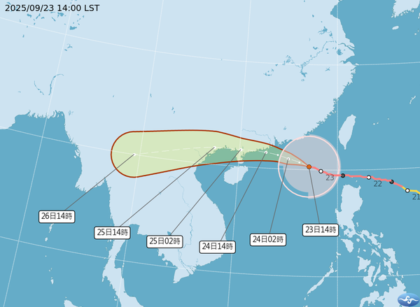 ▲▼樺加沙。（圖／氣象署提供）