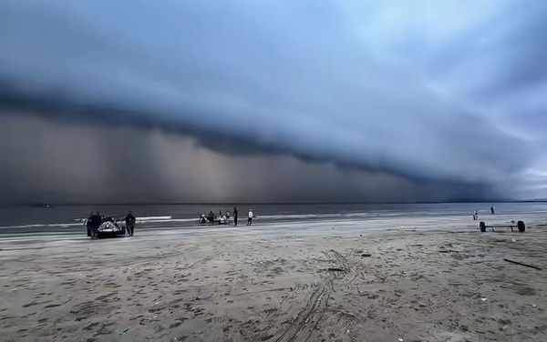 ▲▼「樺加沙」直撲廣州。（圖／翻攝自微博）