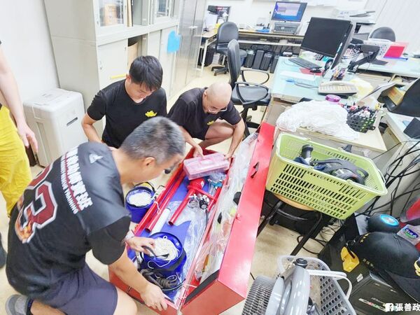 ▲桃園消防局等救災團隊整裝待命。（圖／翻攝自張善政臉書）