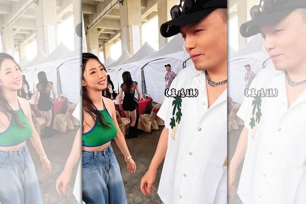 出雙入對萌愛芽1／郭書瑤露肩嬌問：穿這樣可以嗎？　指纏春風互動全入鏡