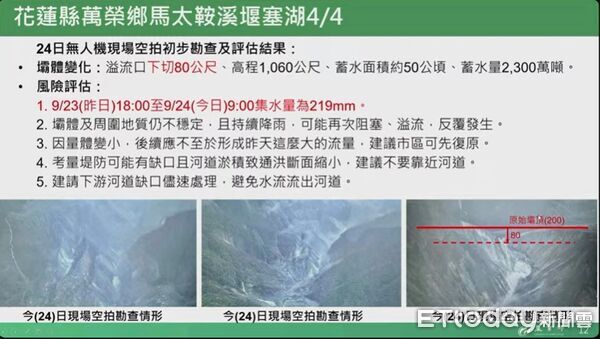 ▲▼花蓮馬太鞍溪橋今(24)日空拍畫面             。（圖／攝影中心記者攝）