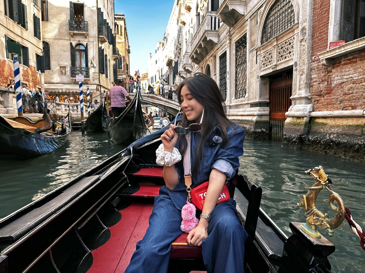 ▲▼梁舒涵快閃義大利威尼斯。（圖／寬寬整合提供）