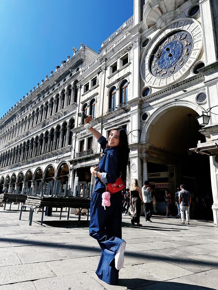 ▲▼梁舒涵快閃義大利威尼斯。（圖／寬寬整合提供）