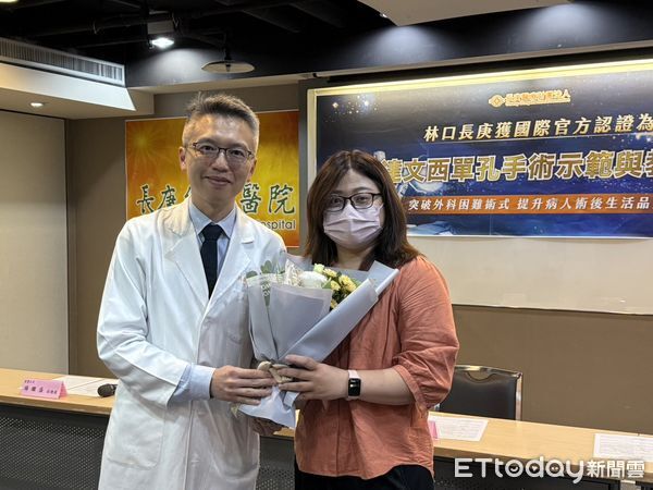 長庚醫院獲國際官方認證為台灣達文西單孔手術示範與教學中心。（圖／記者趙于婷攝）