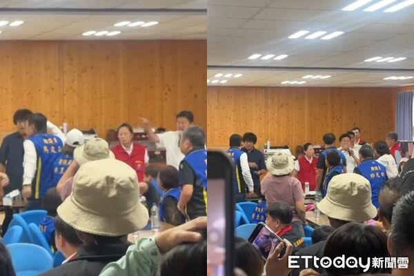 ▲▼             國民黨、民進黨在前進指揮所吵架。（圖／記者黃彥傑翻攝）
