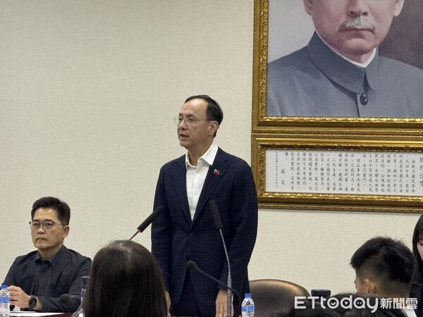 ▲▼國民黨主席朱立倫中常會致詞。（圖／記者鄭佩玟攝）