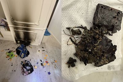 睡到一半「行動電源爆炸」客廳冒火光 他嚇醒:濃煙密佈!慘況曝