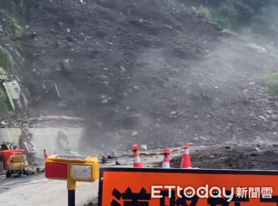 全國最爛路又坍！投89線37k+850處邊坡坍方　雙向交通中斷