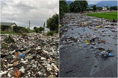鄉民曝「全光復的垃圾沖來」擋家門口　鄰居崩潰求救：開始發臭