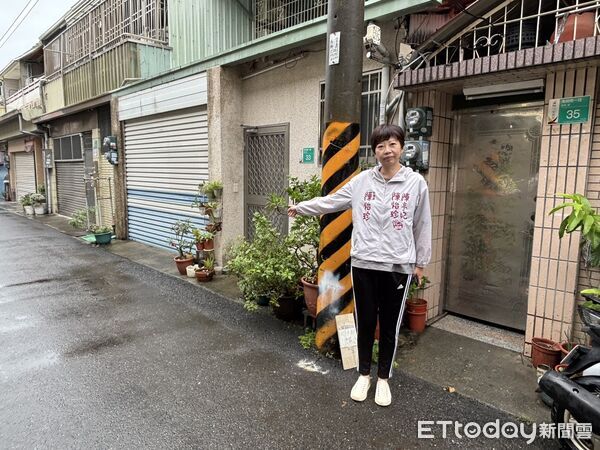 ▲立委陳亭妃批評防水閘門補助進度牛步，要求中央加快災後復原重建效率。（記者林東良翻攝，下同）