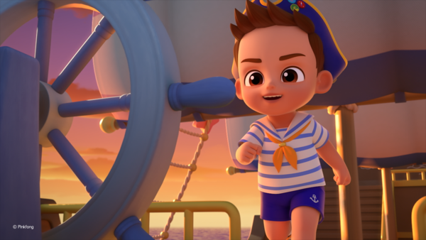 ▲《碰碰狐和貝貝彬歡唱電影：奇幻世界大冒險》讓「兒童界人氣巨星」貝貝彬(左二)與碰碰狐(右二)首度登上大銀幕。（圖／甲上提供）